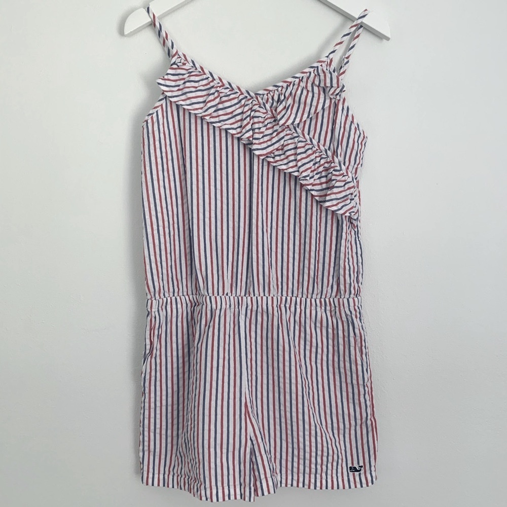 Vineyard Vines Red and Blue Striped Kids Set